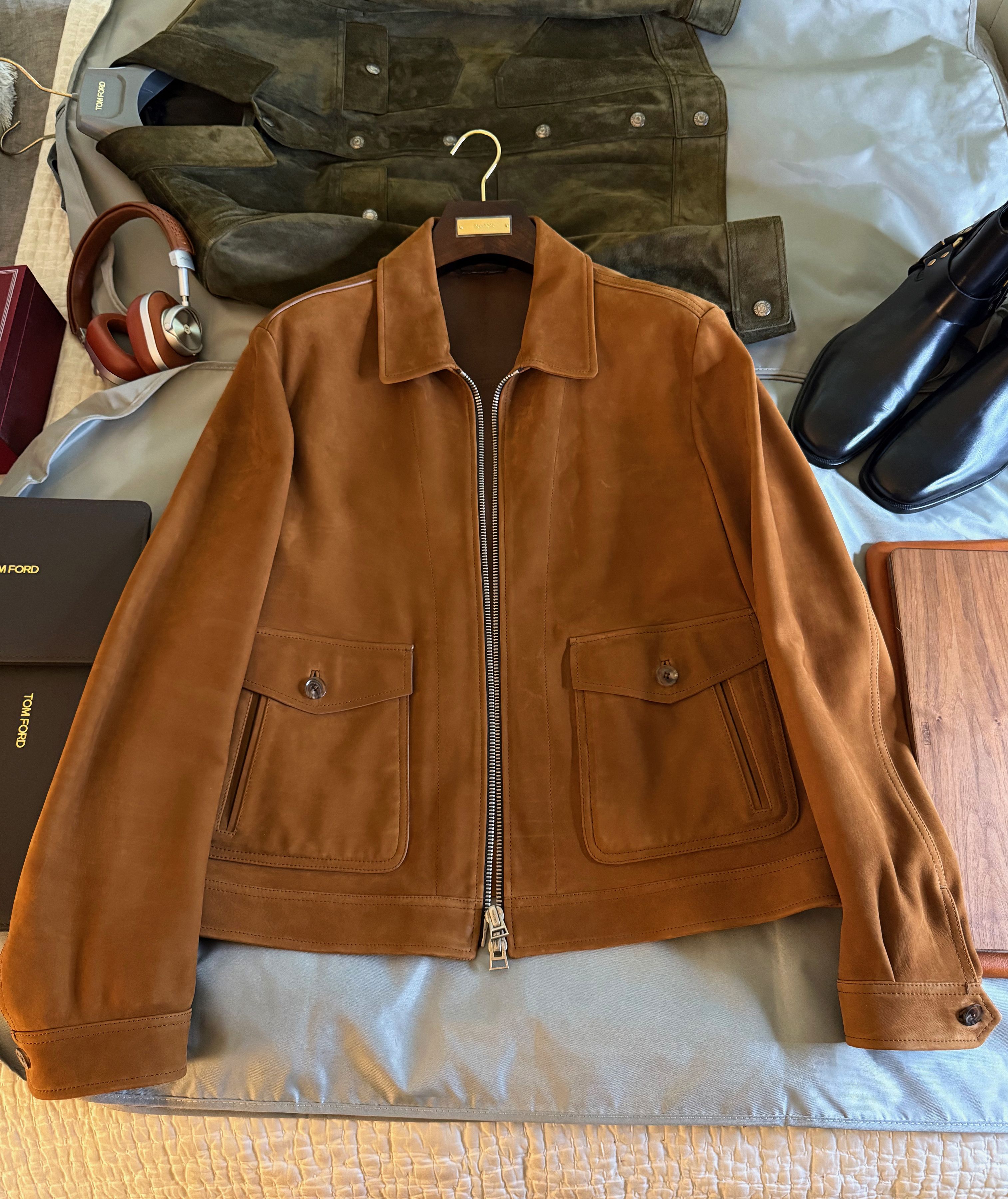 Tom Ford Fits smaller, A Menswear Grail, Rare Bovine Leather Jacket Size US XXL / EU 58 / 5 - 3 Thumbnail