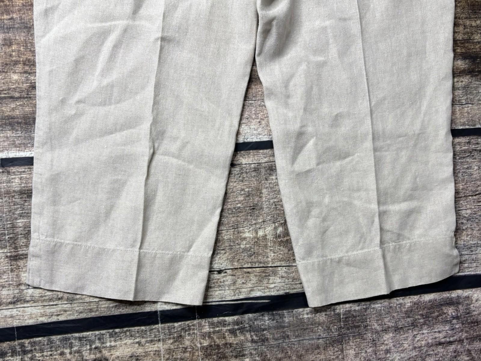 J. Jill J Jill Pants Womens Medium Petite Love Linen Beige Joggers Size 32" / US 10 / IT 46 - 7 Thumbnail
