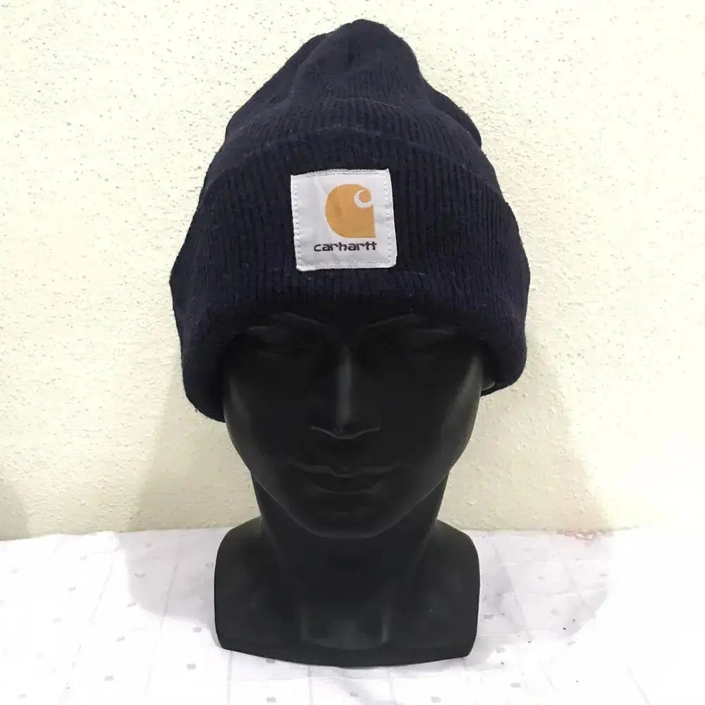 Carhartt × Vintage Carhatt Plain Beanie Hat Size ONE SIZE - 2 Thumbnail