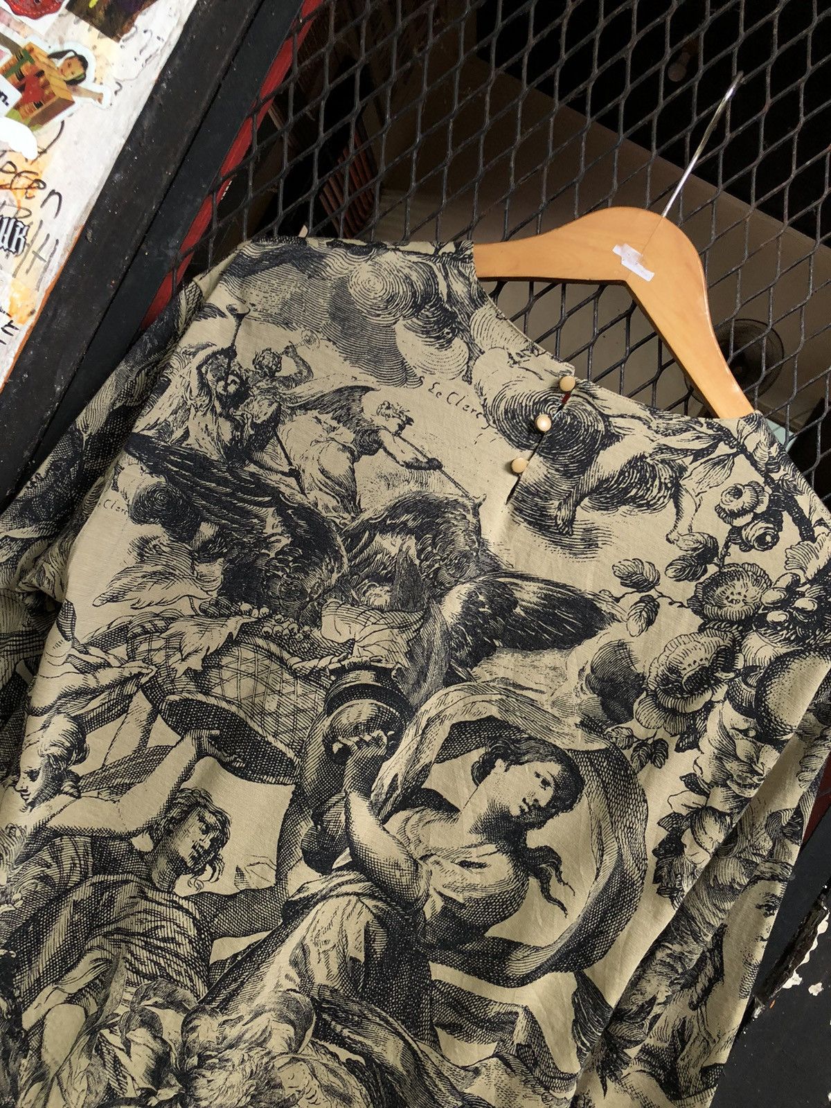 Japanese Brand JAPANESE GRISGRES MESH TOP FULL PRINT TATTO PUNK STYLE Size L / US 10 / IT 46 - 7 Thumbnail