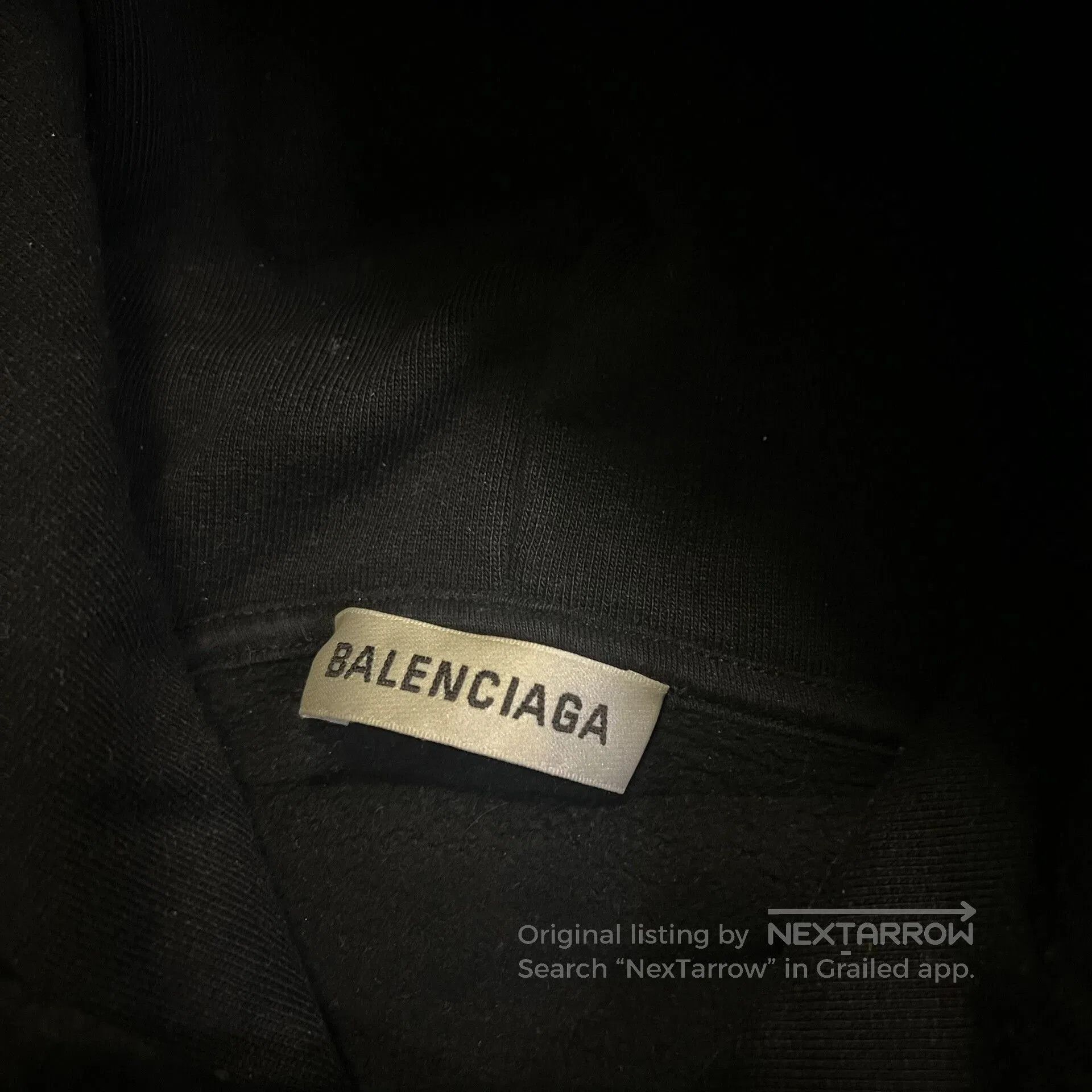 Balenciaga Balenciaga Hooded Sweatshirt in Black. Size US M / EU 48-50 / 2 - 3 Thumbnail
