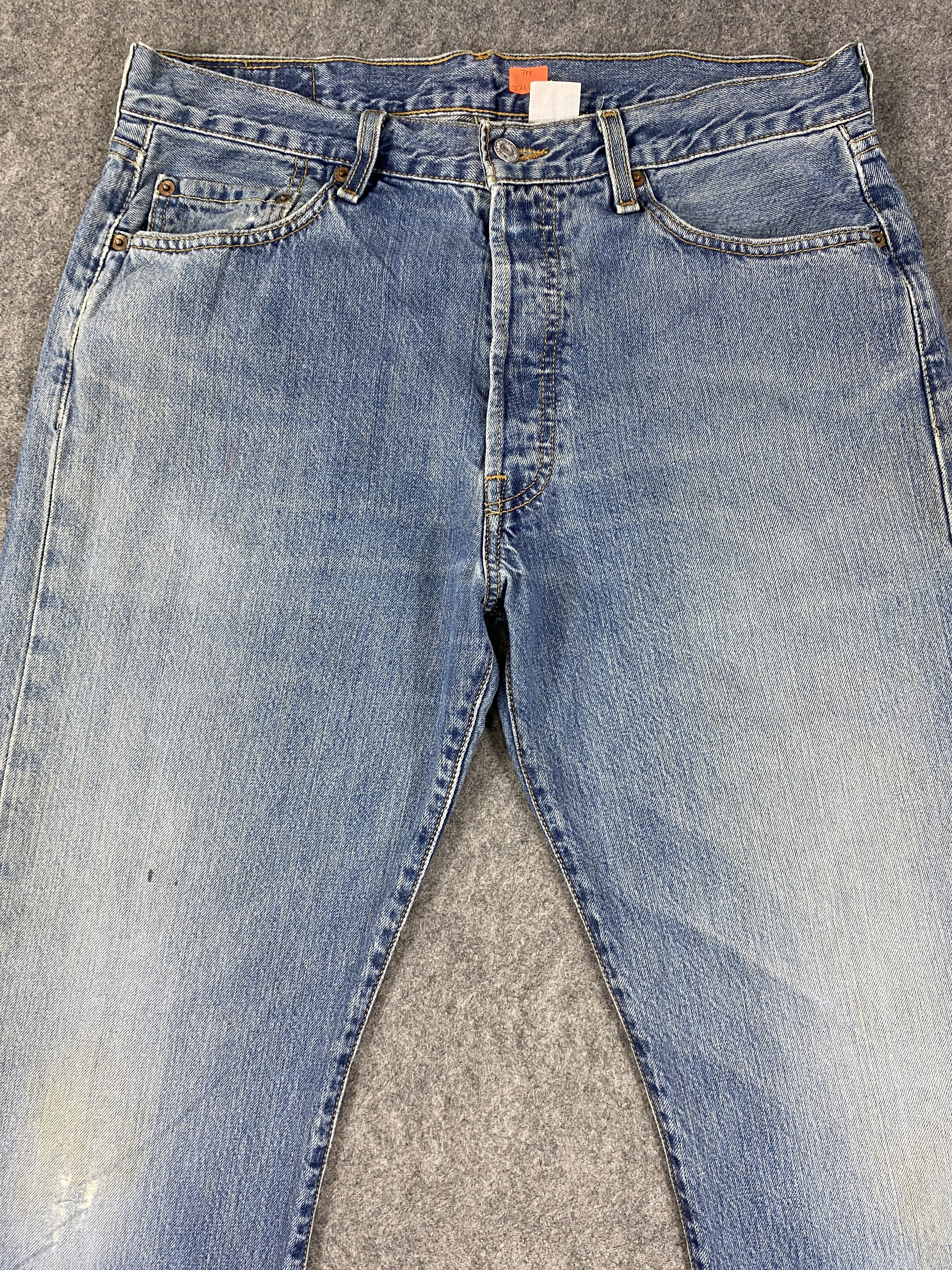 Japanese Brand Blue Wash Vintage Levi's 501 Jeans 34x32 Denim -JN2218 Size US 34 / EU 50 - 3 Thumbnail