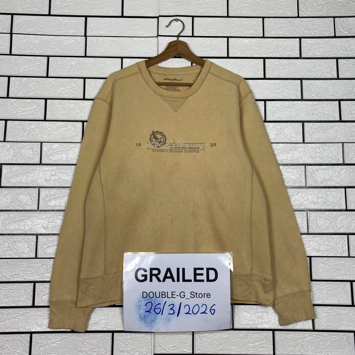 Japanese Brand Vintage Sweatshirt Eddie Bauer Big Logo Size US M / EU 48-50 / 2 - 1 Thumbnail