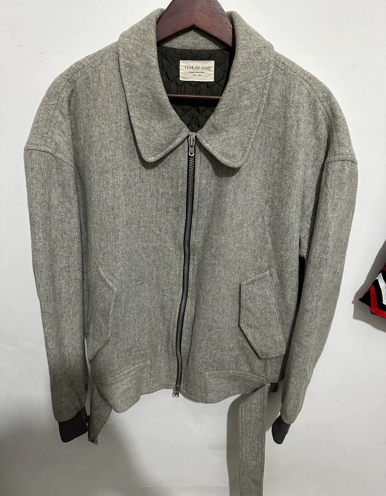 Fear of God Fear of God 4th Wool Bomber Jacket - dmc Size US S / EU 44-46 / 1 - 1 Thumbnail