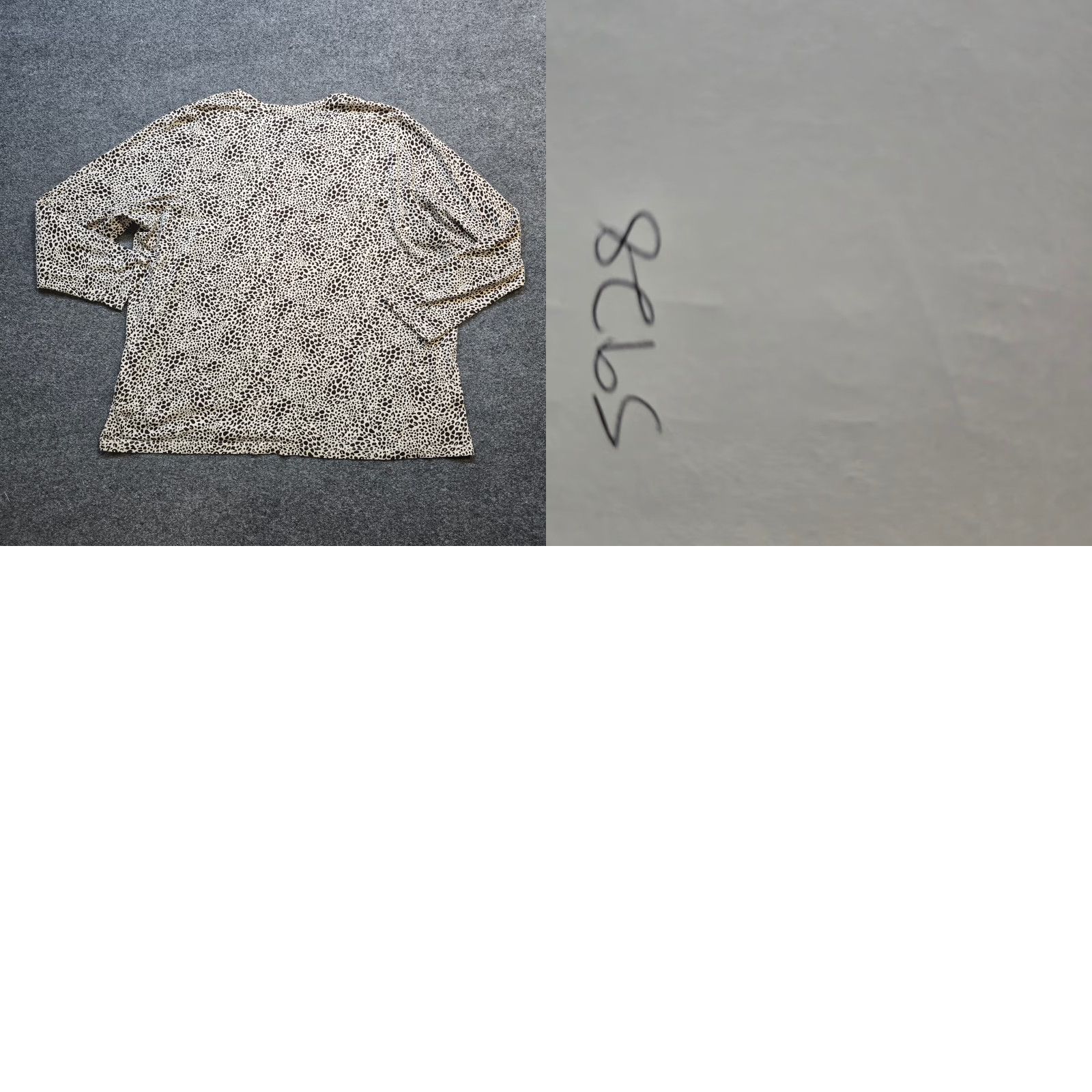 Lands' End Lands' End Top Womens 2X Tan Leopard V Neck Long Sleeve Stretch Casual Basic Shirt Womens Mens? Size XXL / US 16-18 / IT 52-54 - 8 Thumbnail