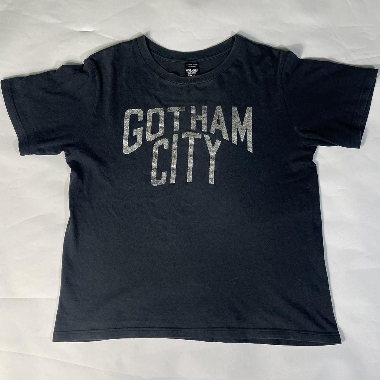 image of Number N Ine Number Nine Gotham City Glitter/sparkle Logo Tee in Black, Men's (Size Medium)