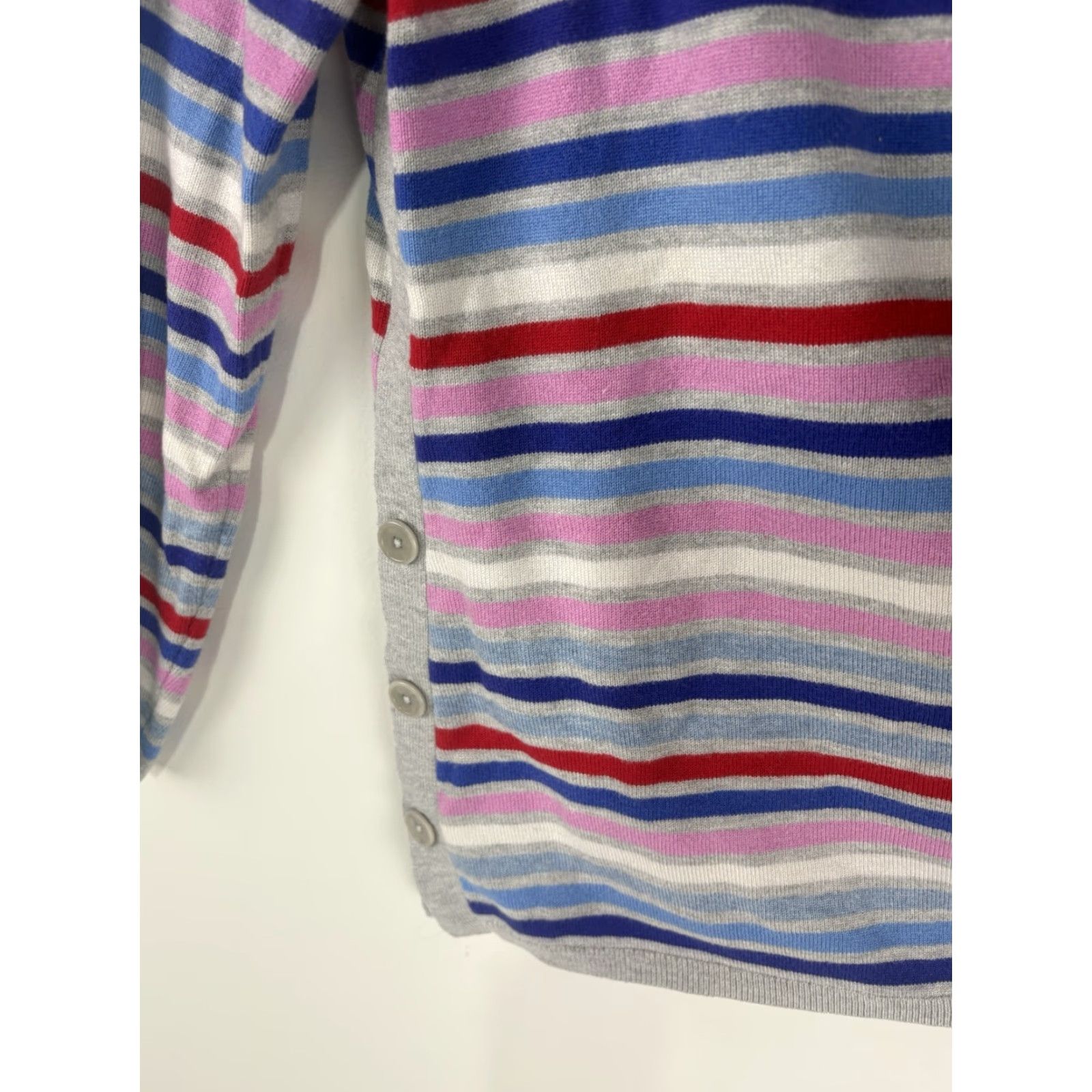 Talbots Talbots Multicolor Striped Sweater Women's Size M Pullover Long Sleeve Classic Preppy Size M / US 6-8 / IT 42-44 - 3 Thumbnail