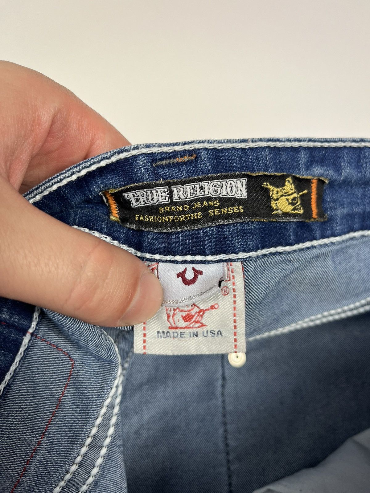 True Religion True Religion Joey Denim Blue Pants Size US 33 - 10 Thumbnail