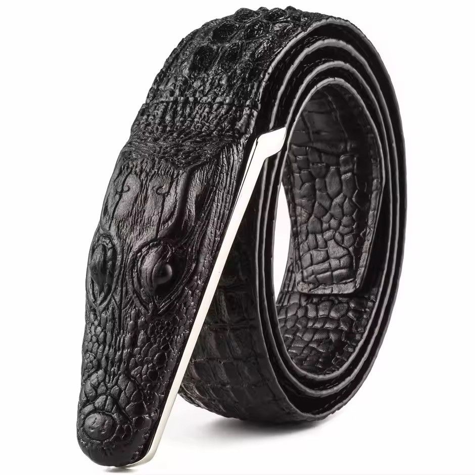 Other Vintage 115 cm crocodile print embossed belt Size 30 - 2 Thumbnail
