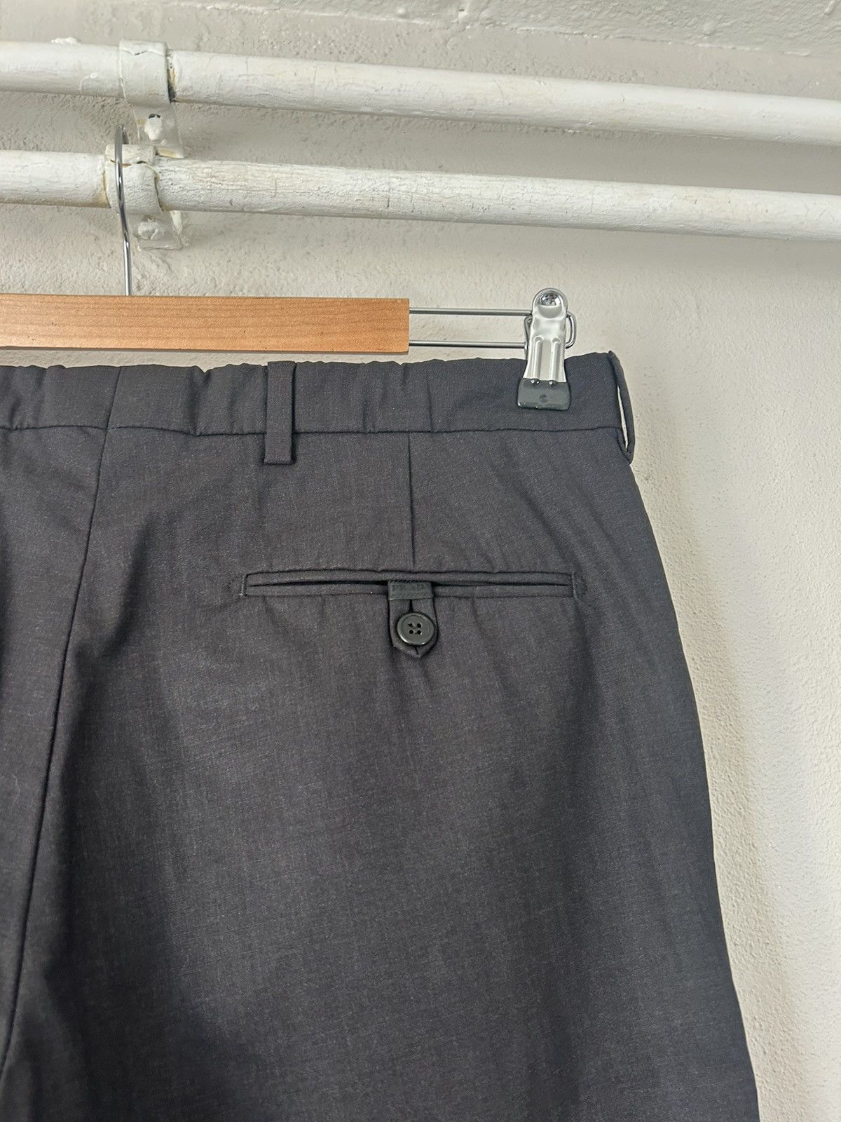 Prada Prada Black Virgin Wool Blend Trousers - Size 48 Size US 32 / EU 48 - 10 Thumbnail