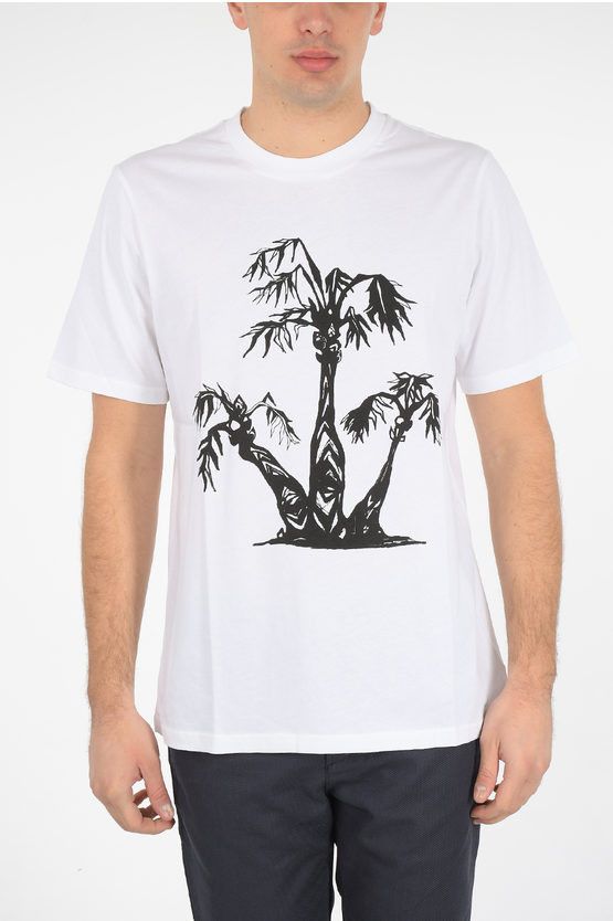OAMC o1y0225 Crewneck T-Shirt in White/Black Size US XS / EU 42 / 0 - 3 Thumbnail