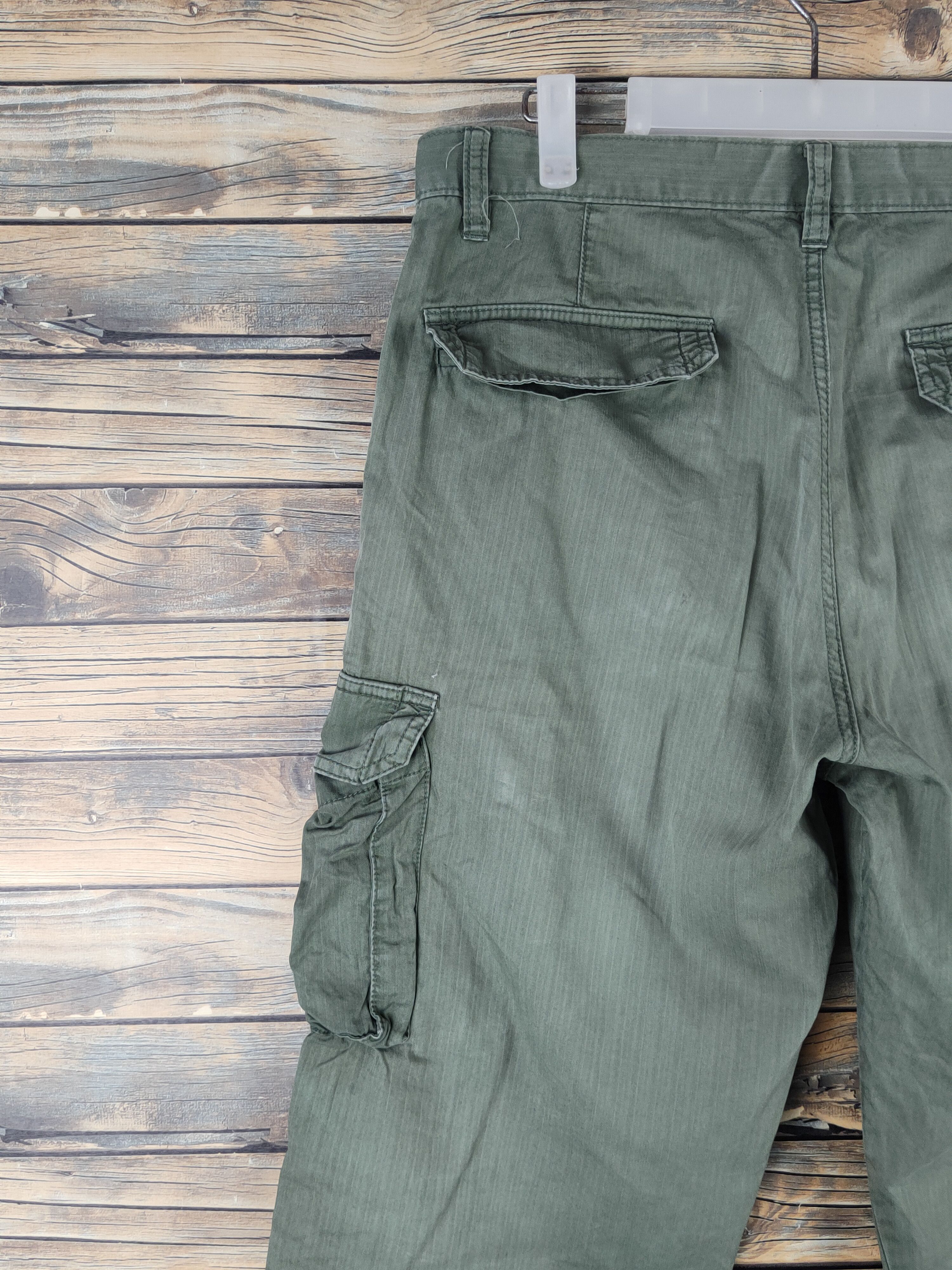 Japanese Brand DL Uniqlo Green Multipocket Cargo Pants #2622 Size US 34 / EU 50 - 8 Thumbnail