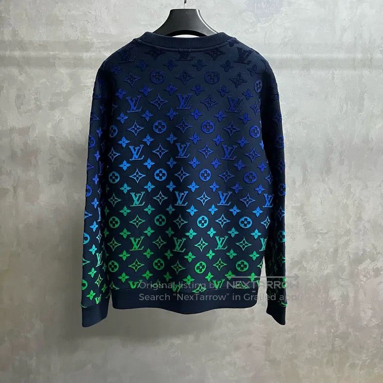 Louis Vuitton Louis Vuitton Blue presbyopic gradient crewneck long-sleev Size US XL / EU 56 / 4 - 5 Thumbnail