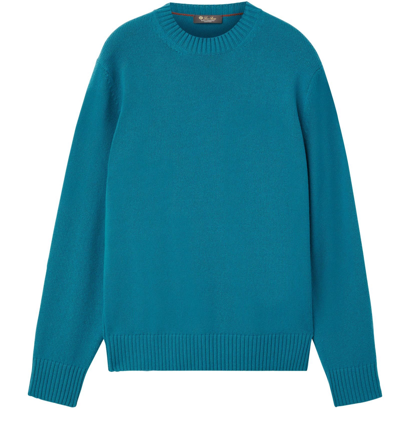 Loro Piana o1srvl11e1024 Parksville Crewneck Sweater in Sea Blue Size US L / EU 52-54 / 3 - 1 Thumbnail