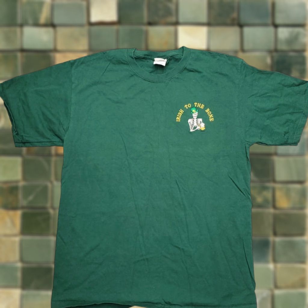 Vintage Irish Shirt Mens Large Green Crewneck Celtic Ireland St Patricks Day Skull Beer Shirt Mens L Green Celtic St Patricks Day Irish Crew Neck Men Size US L / EU 52-54 / 3 - 1 Thumbnail