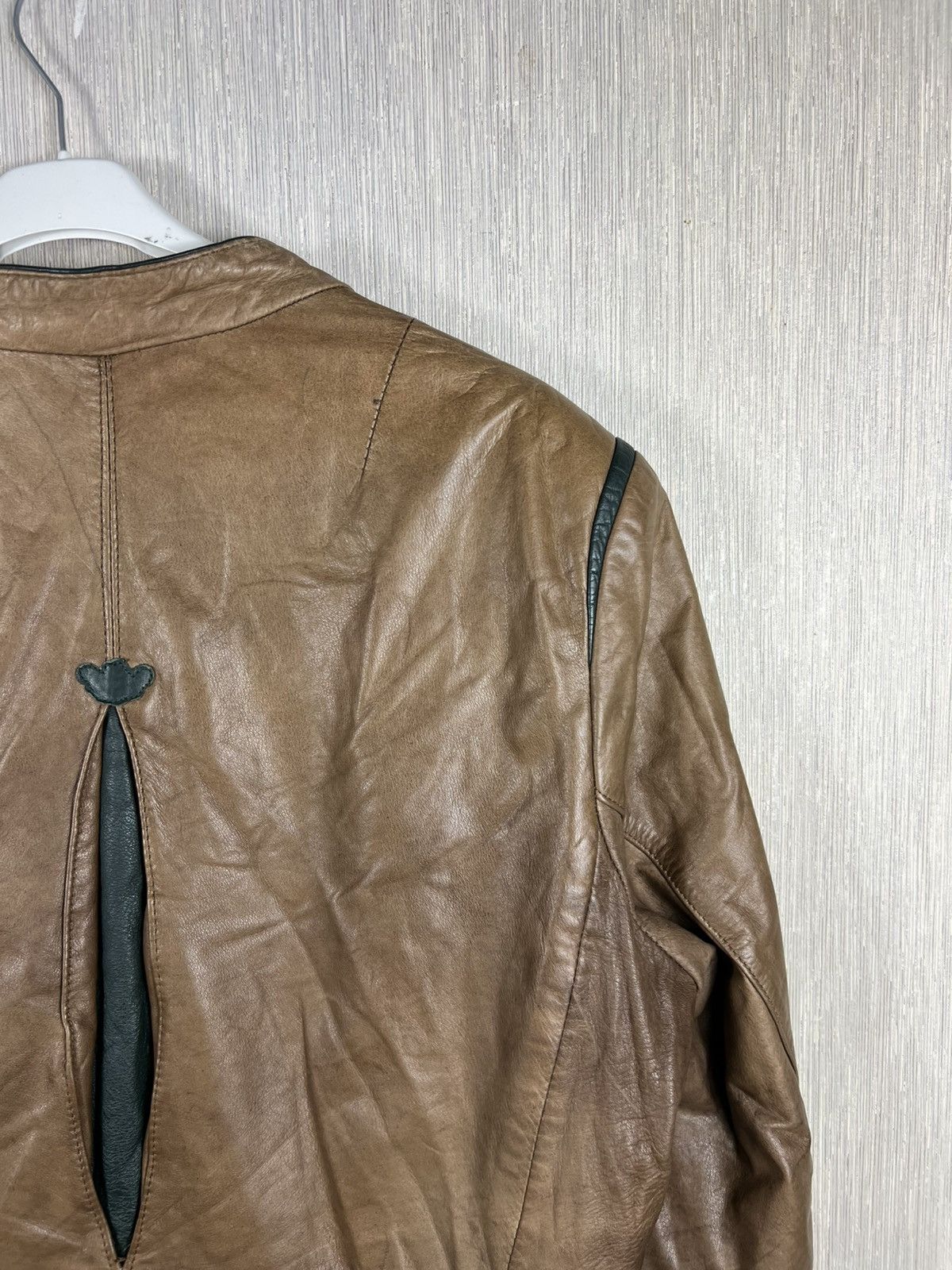 Vintage Vintage 70s genuine leather blazer jacket nordic retro Size US L / EU 52-54 / 3 - 17 Thumbnail