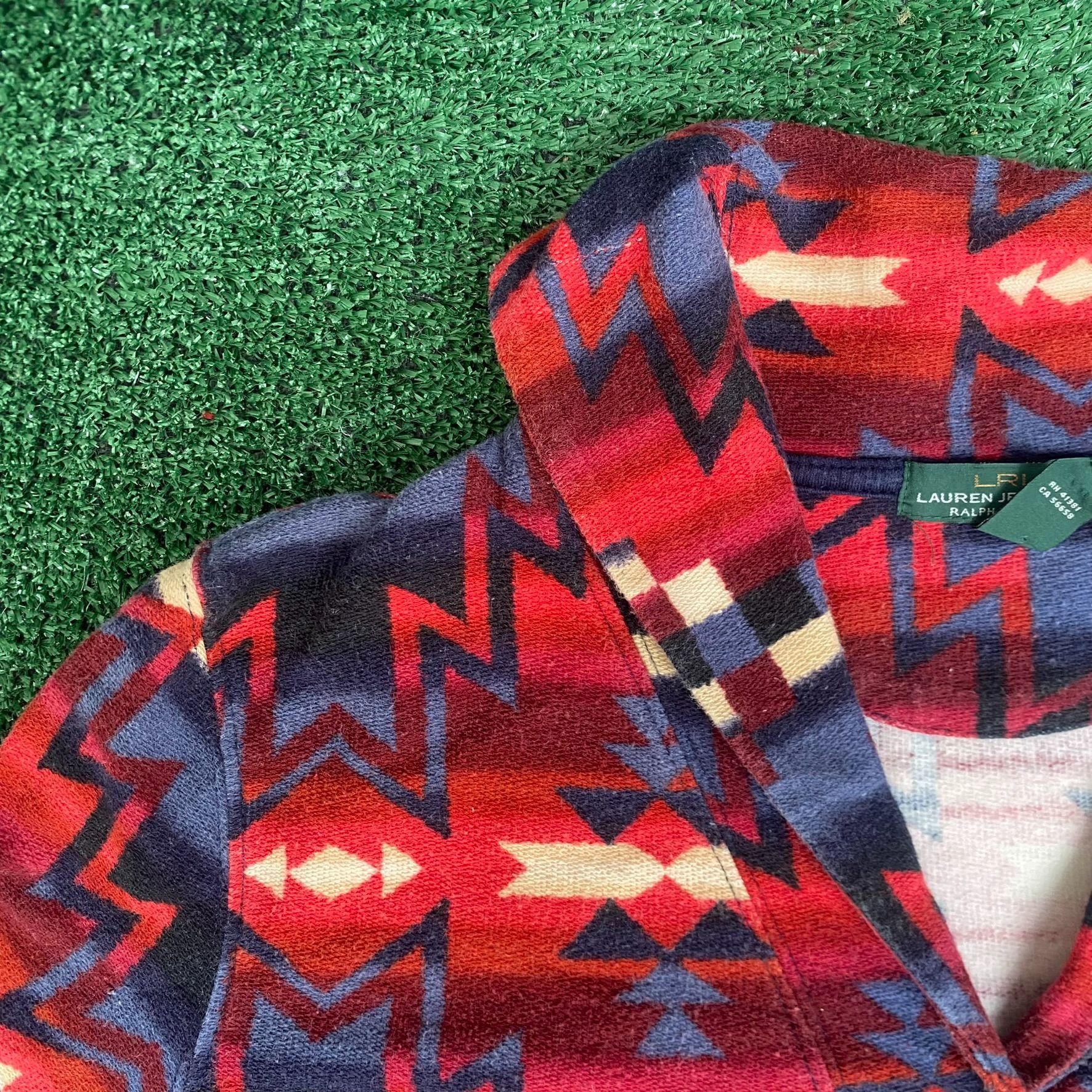 Ralph Lauren Vintage Y2K Ralph Lauren Jacket Aztec Western Shawl Coat Size US M / EU 48-50 / 2 - 3 Thumbnail
