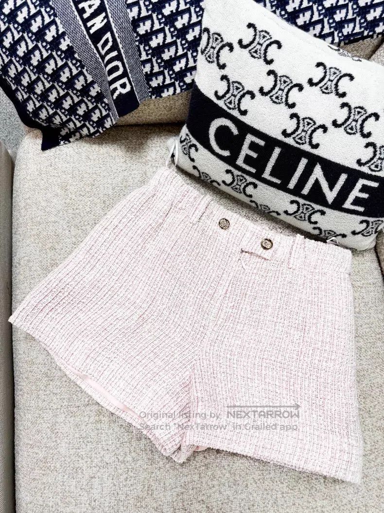 Chanel Chanel Light pink tweed shorts Size 24" / US 00 / IT 34 - 9 Thumbnail
