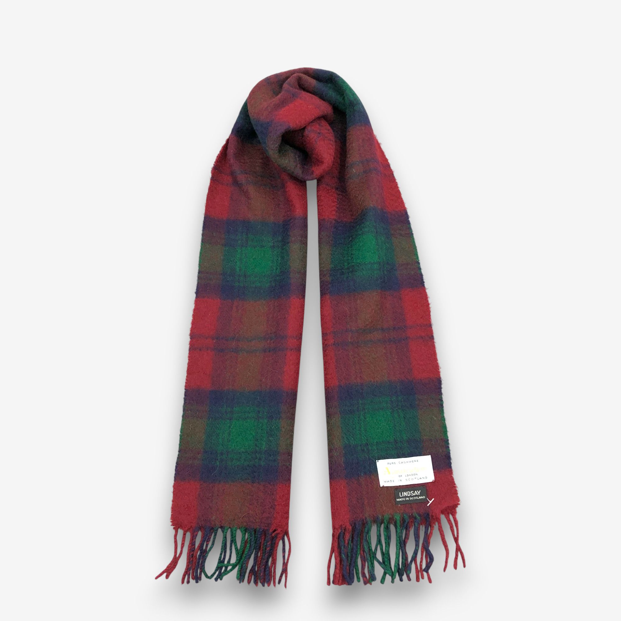 Aquascutum Vintage Aquascutum Scarf Muffler Scotish Tartan Wool Scarves Size ONE SIZE - 1 Thumbnail