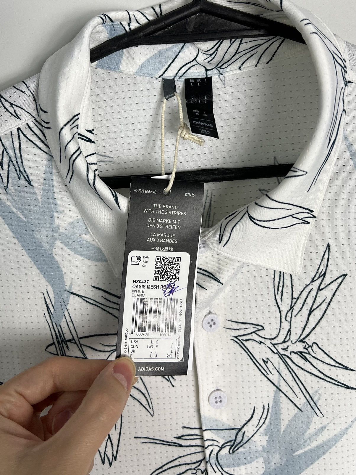 Adidas Polo Shirt Adidas Oasis Mesh New Width Tag Size US L / EU 52-54 / 3 - 3 Thumbnail