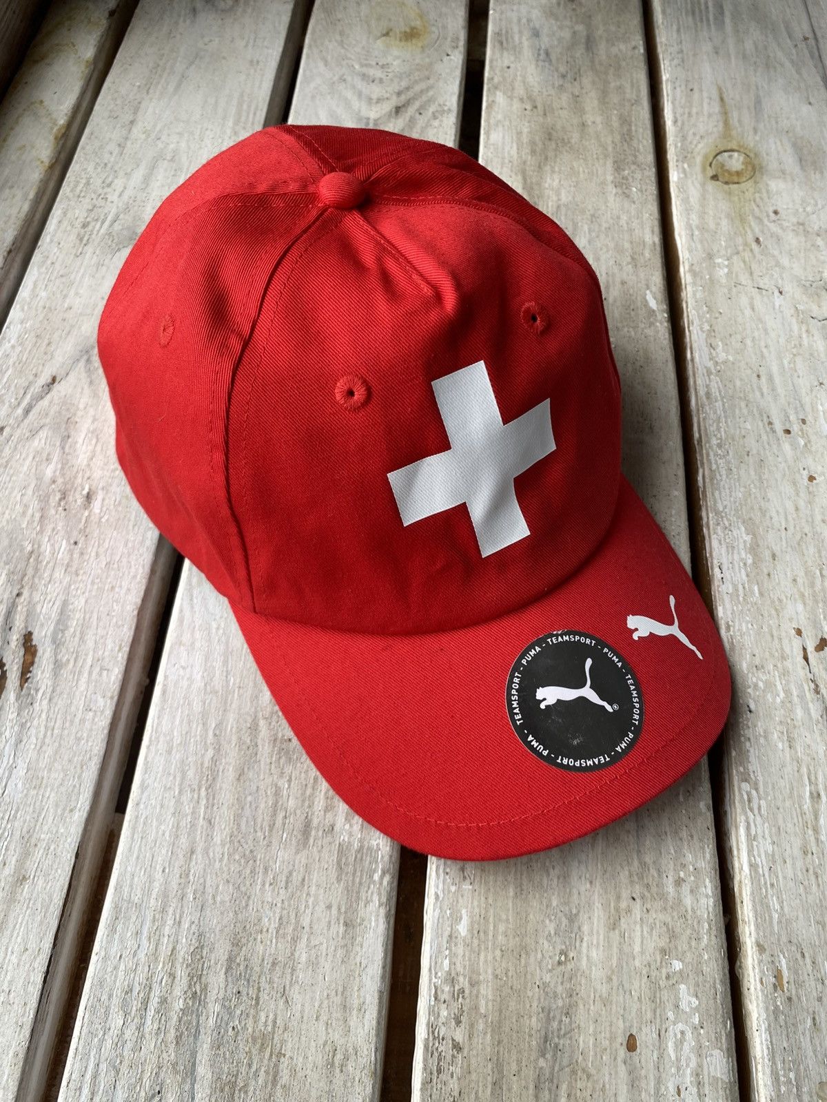 Puma 🔥Puma Swiss Soccer Team UBS Baseball Sport CAP HAT Size ONE SIZE - 1 Thumbnail