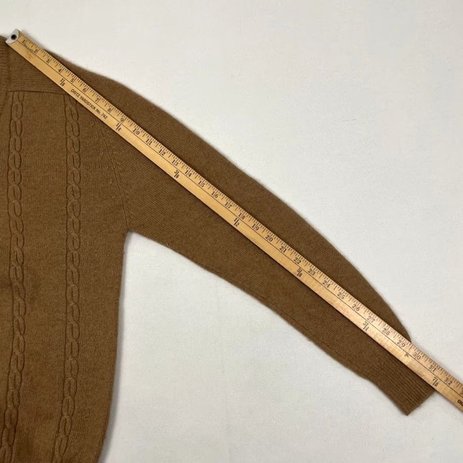 CO VINTAGE B Altman Co Camel Hair Sweater Mens L Brown Knit V-Neck Old Money Preppy 90s Mens Size US L / EU 52-54 / 3 - 5 Thumbnail