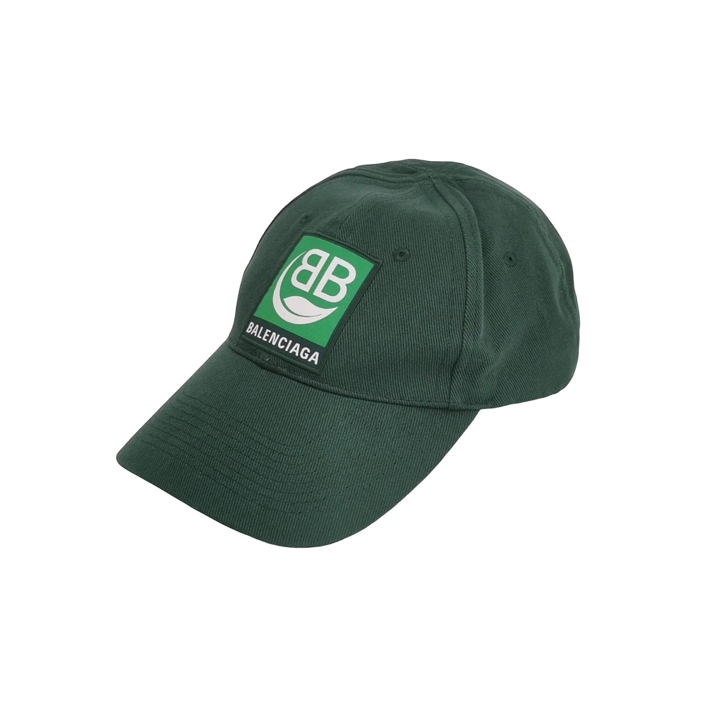 Balenciaga Balenciaga Embroidered Logo Green Cap Hat | Grailed