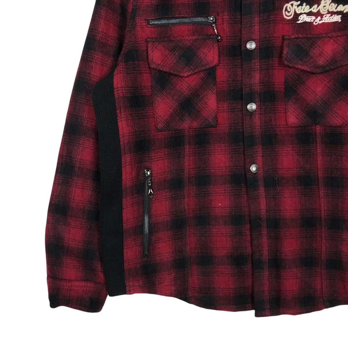 Hysteric Glamour 🔥VINTAGE BIKER JACKET PUNK DESIGN PRACT TARTAN CHECK Size US L / EU 52-54 / 3 - 6 Thumbnail