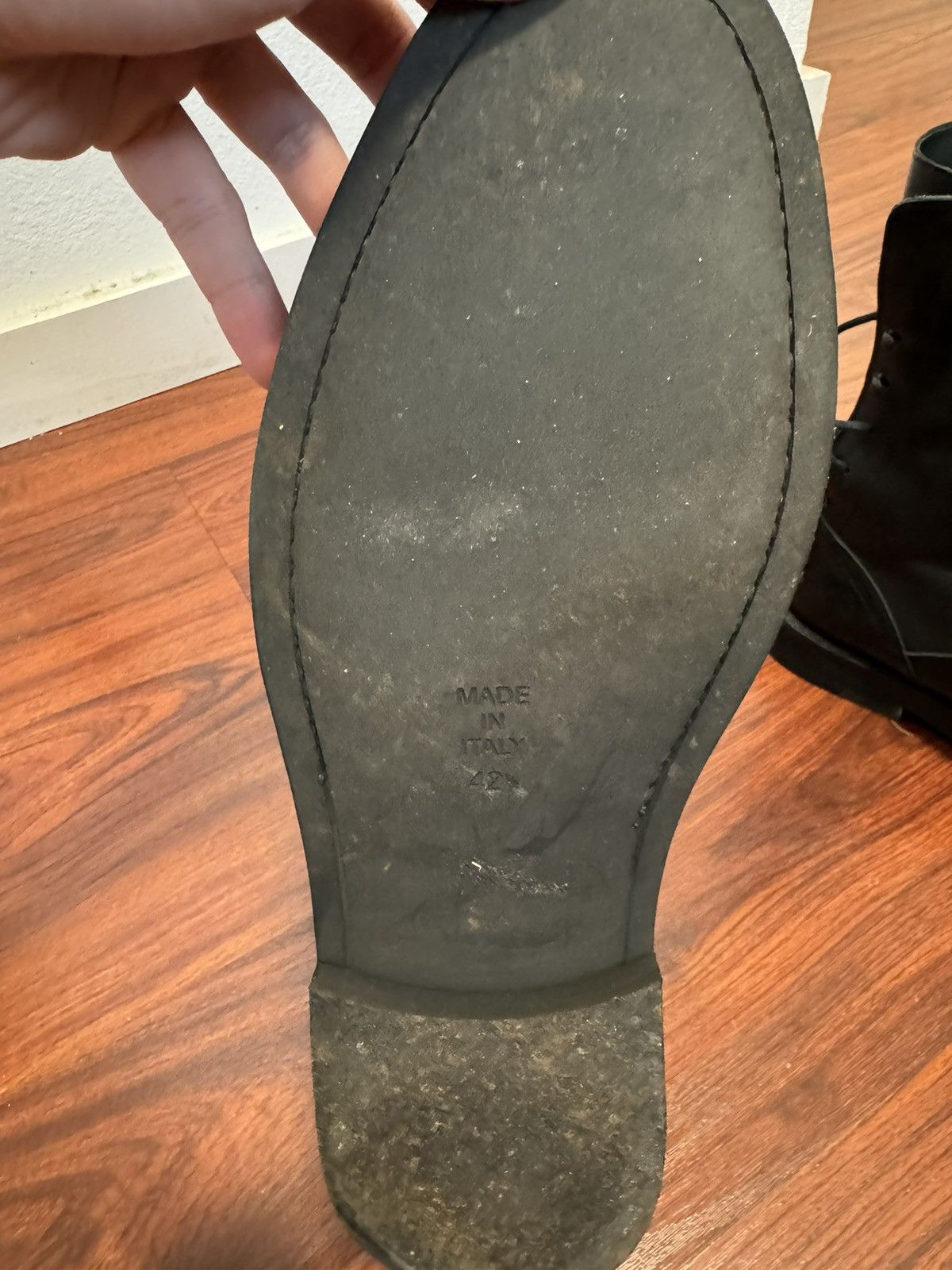 Ann Demeulemeester Ann Demeulemeester Back Lace Vitello Boots Size US 9.5 / EU 42-43 - 6 Thumbnail