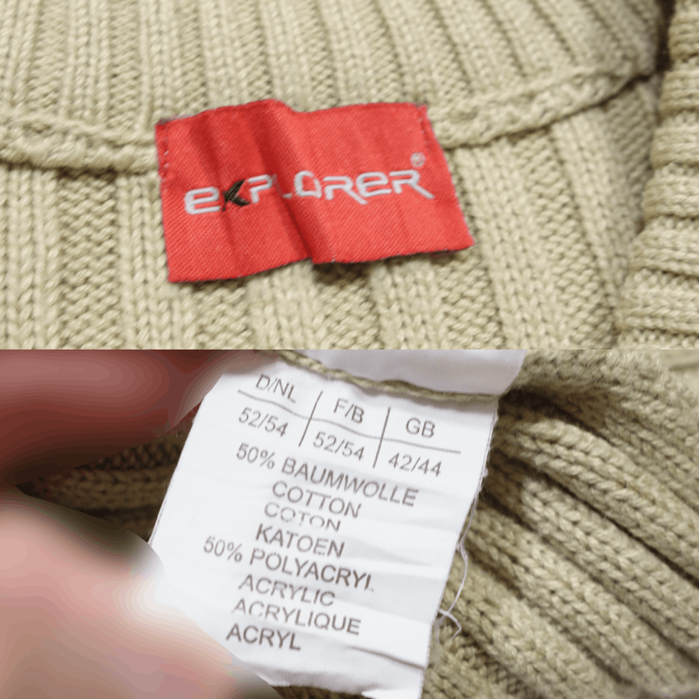 Vintage 00S Logo Textured Ribbed Knit Size US L / EU 52-54 / 3 - 7 Thumbnail
