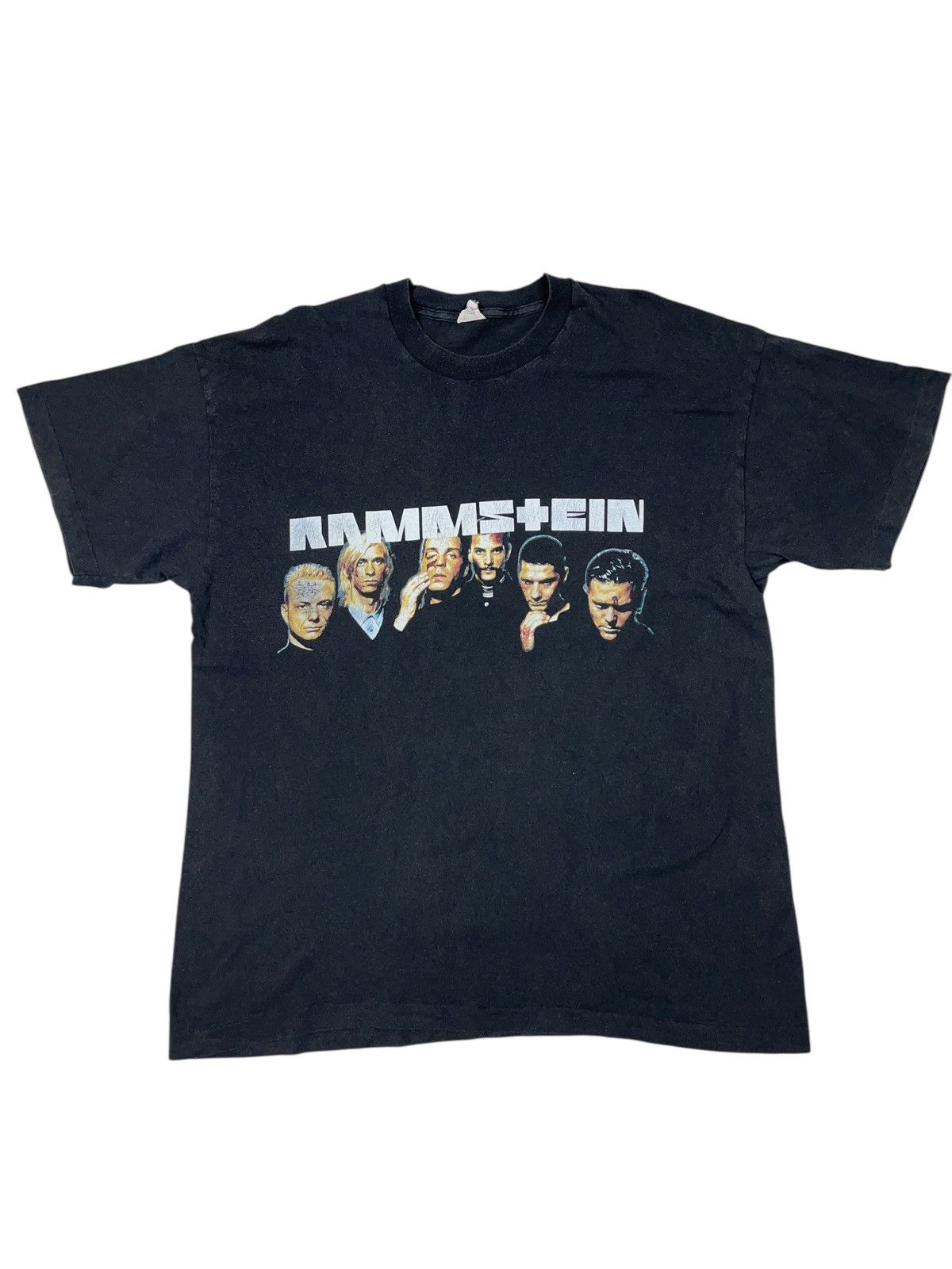 Band Tees Vintage 90s Rammstein Faces Sehnsucht T-shirt Industrial Size US XL / EU 56 / 4 - 1 Thumbnail