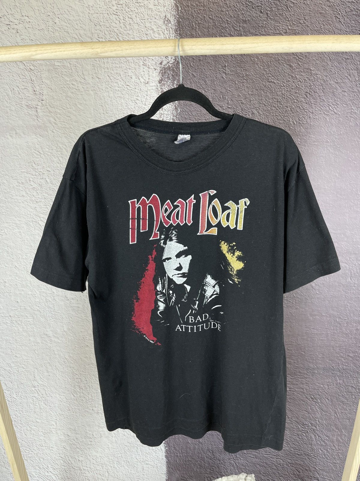 Band Tees Vintage 1984 Meat Loaf Bad Attitude tour 84/85 band tee Size US XL / EU 56 / 4 - 2 Thumbnail