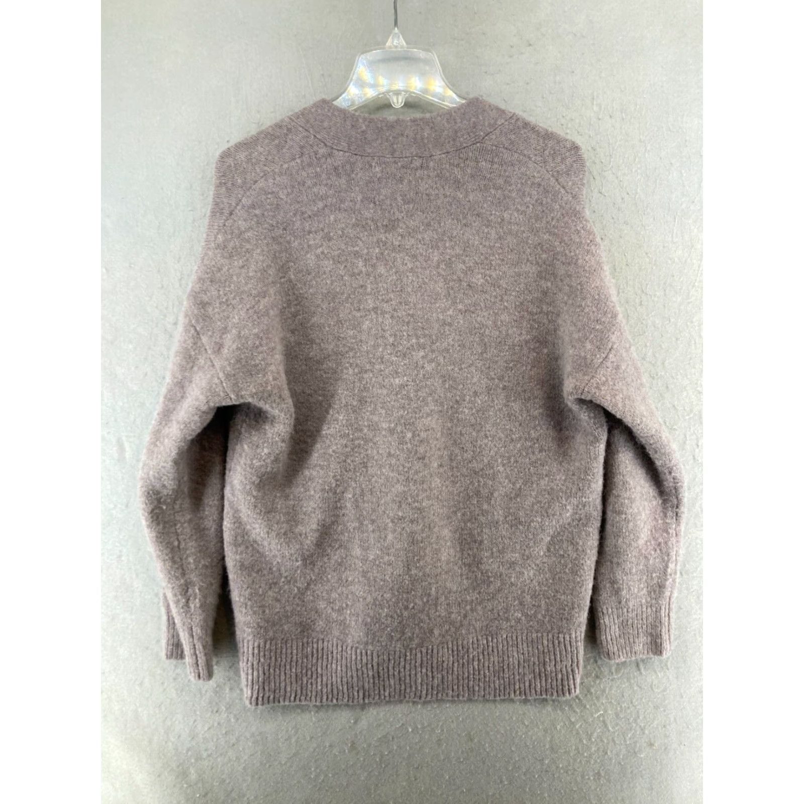 Madewell Madewell Women's Cardigan Sweater Small Purple Wool Blend Long Sleeve V-Neck Double Button Classic Fall Winter Casual Business Size S / US 4 / IT 40 - 7 Thumbnail