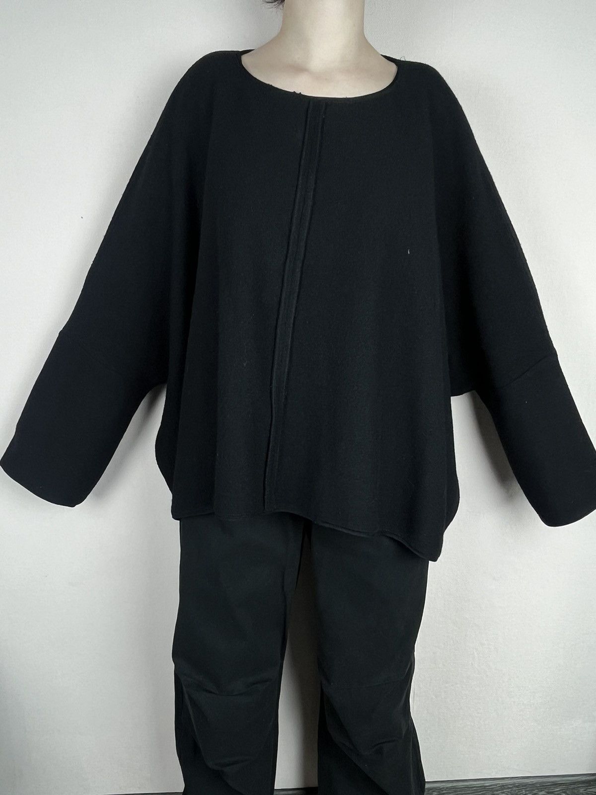Rundholz Vintage Rundholz Sweater One Size Oversized Wool Black Size ONE SIZE - 1 Thumbnail