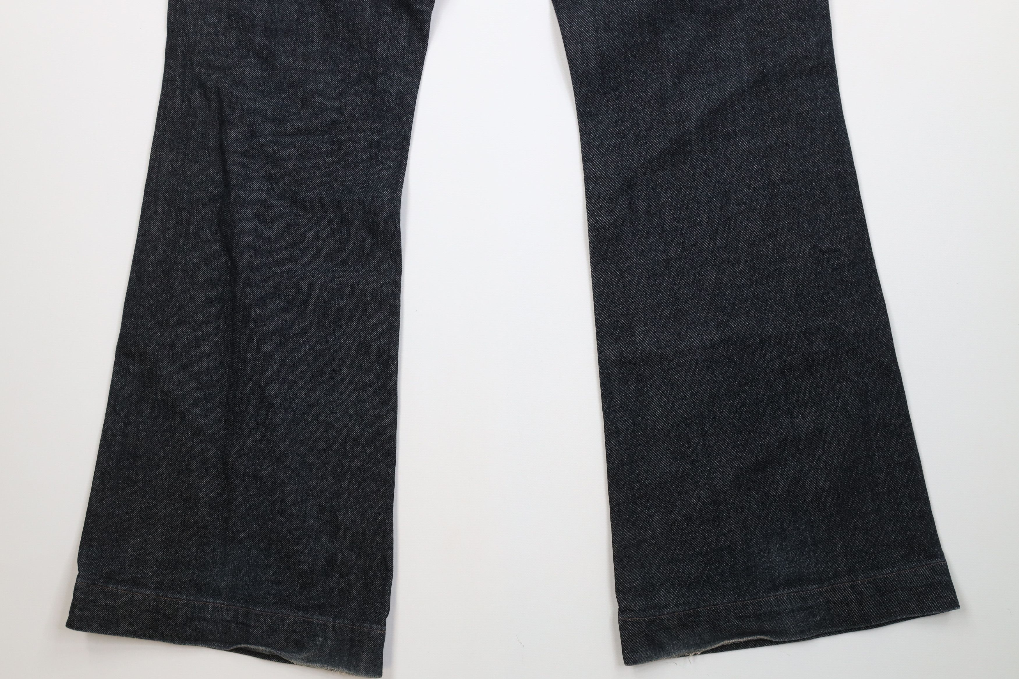 Express Vintage Y2K Express X2 Babydoll Stella Flared Wide Leg Jeans Size 32" / US 10 / IT 46 - 14 Thumbnail