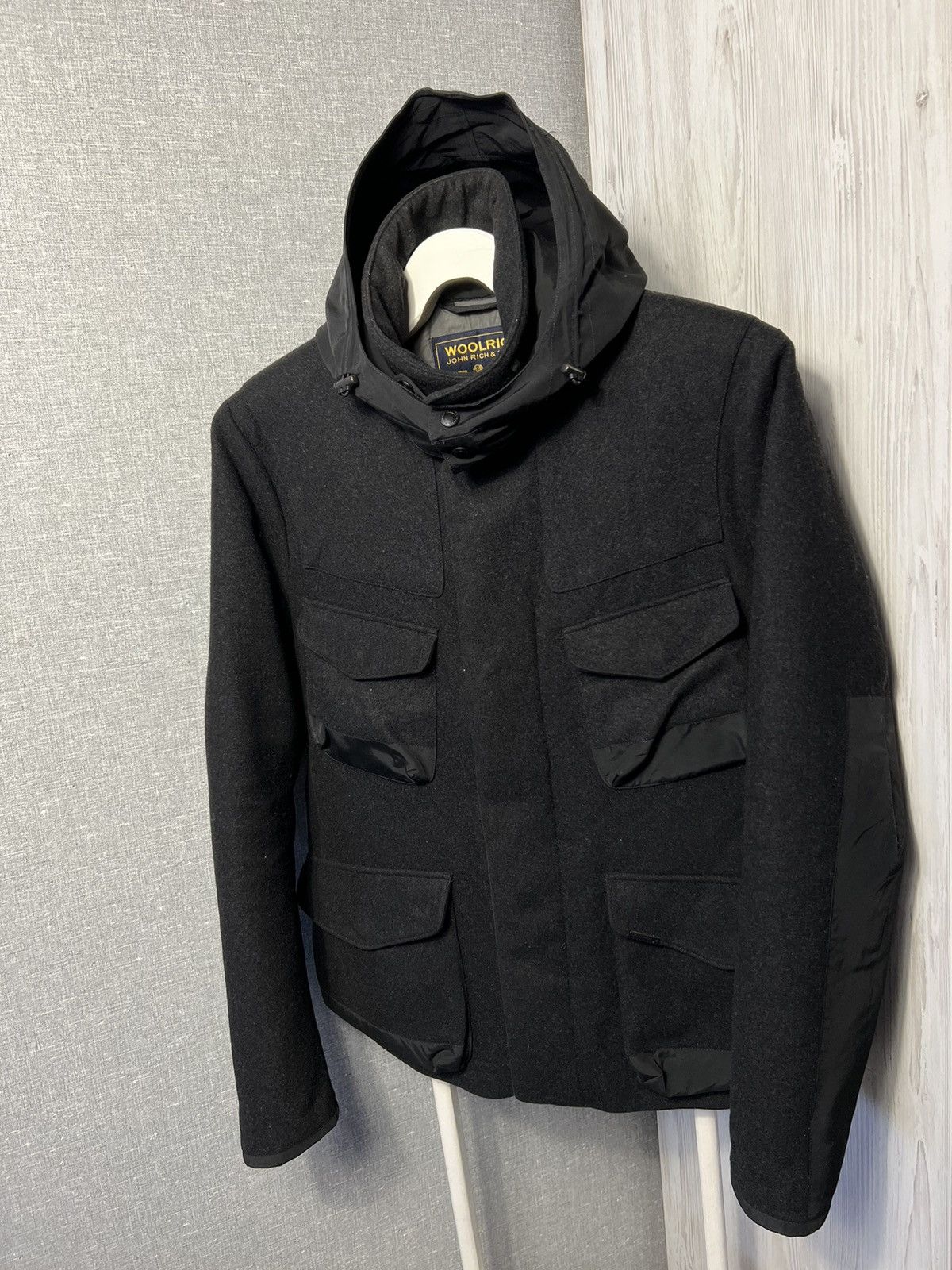 Woolrich Woolen Mills Rare Woolrich Wool + Nylon Hooded Jacket Size M Size US M / EU 48-50 / 2 - 1 Thumbnail