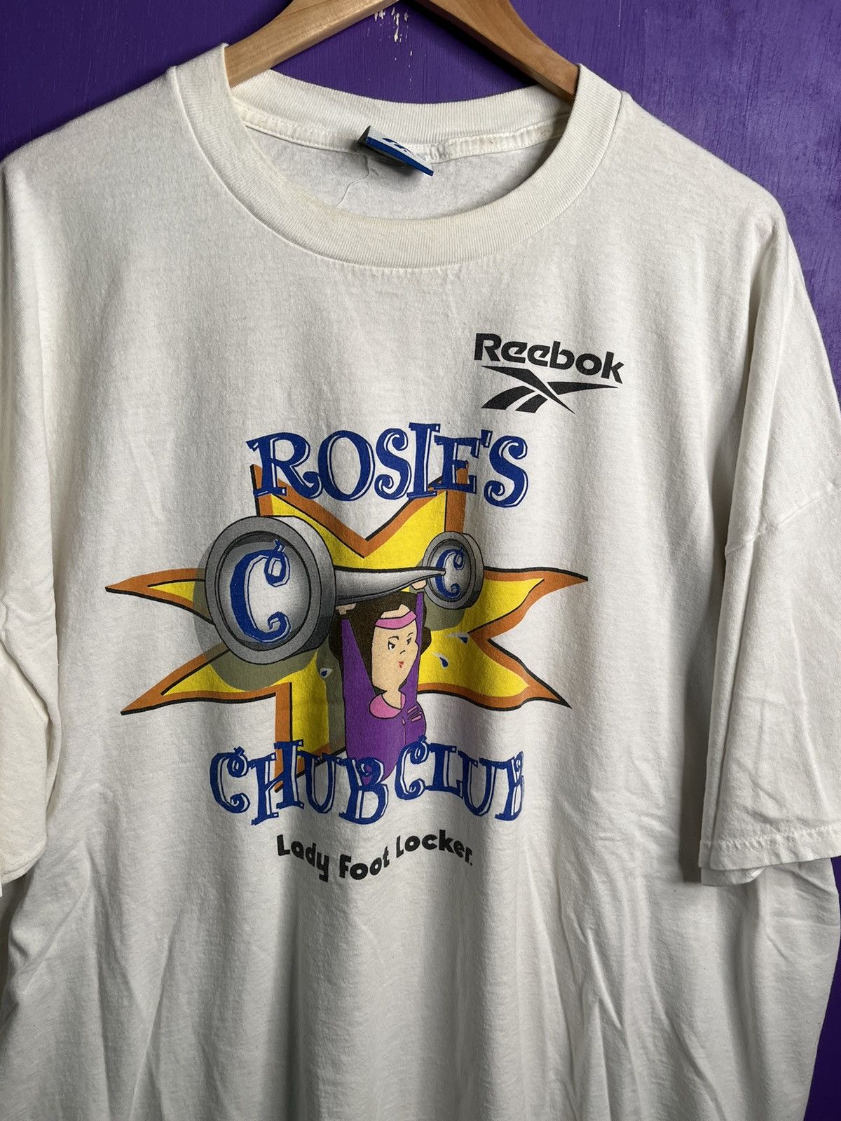 Reebok × Vintage Vintage 90s Reebok Rosie’s chub club t-shirt Size US XXL / EU 58 / 5 - 3 Thumbnail