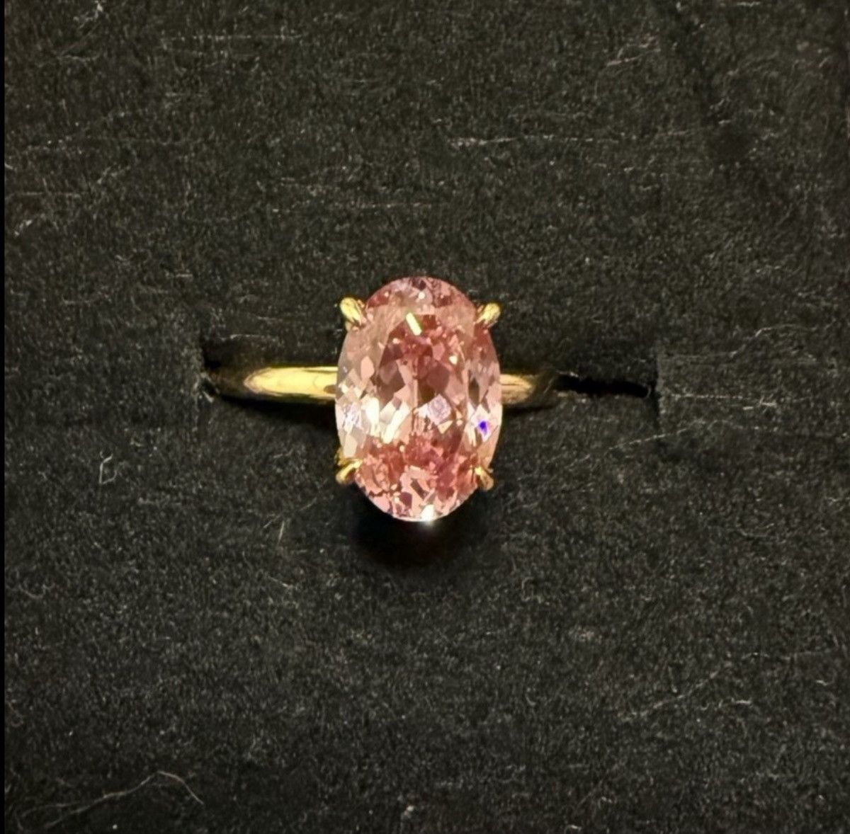 Other Elegant Pink Gemstone 14k Gold Ring! Size ONE SIZE - 8 Thumbnail