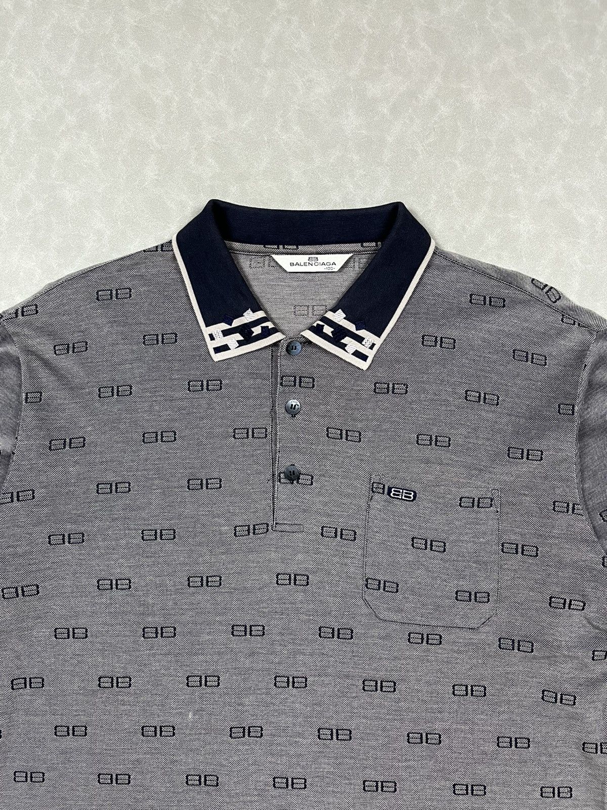 Balenciaga 90s Balenciaga monogram polos Size US M / EU 48-50 / 2 - 6 Thumbnail