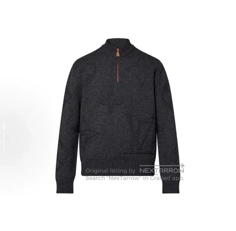 Louis Vuitton Louis Vuitton Jacquard half-zip turtleneck sweater Size US XL / EU 56 / 4 - 1 Thumbnail