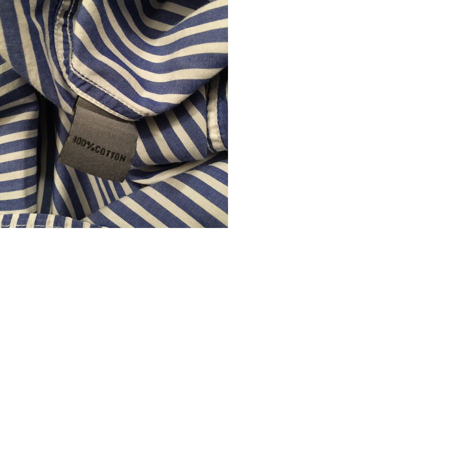 Johnston & Murphy Johnston & Murphy Shirt Mens Large Blue Striped Long Sleeve Button Up Size US XL / EU 56 / 4 - 9 Thumbnail