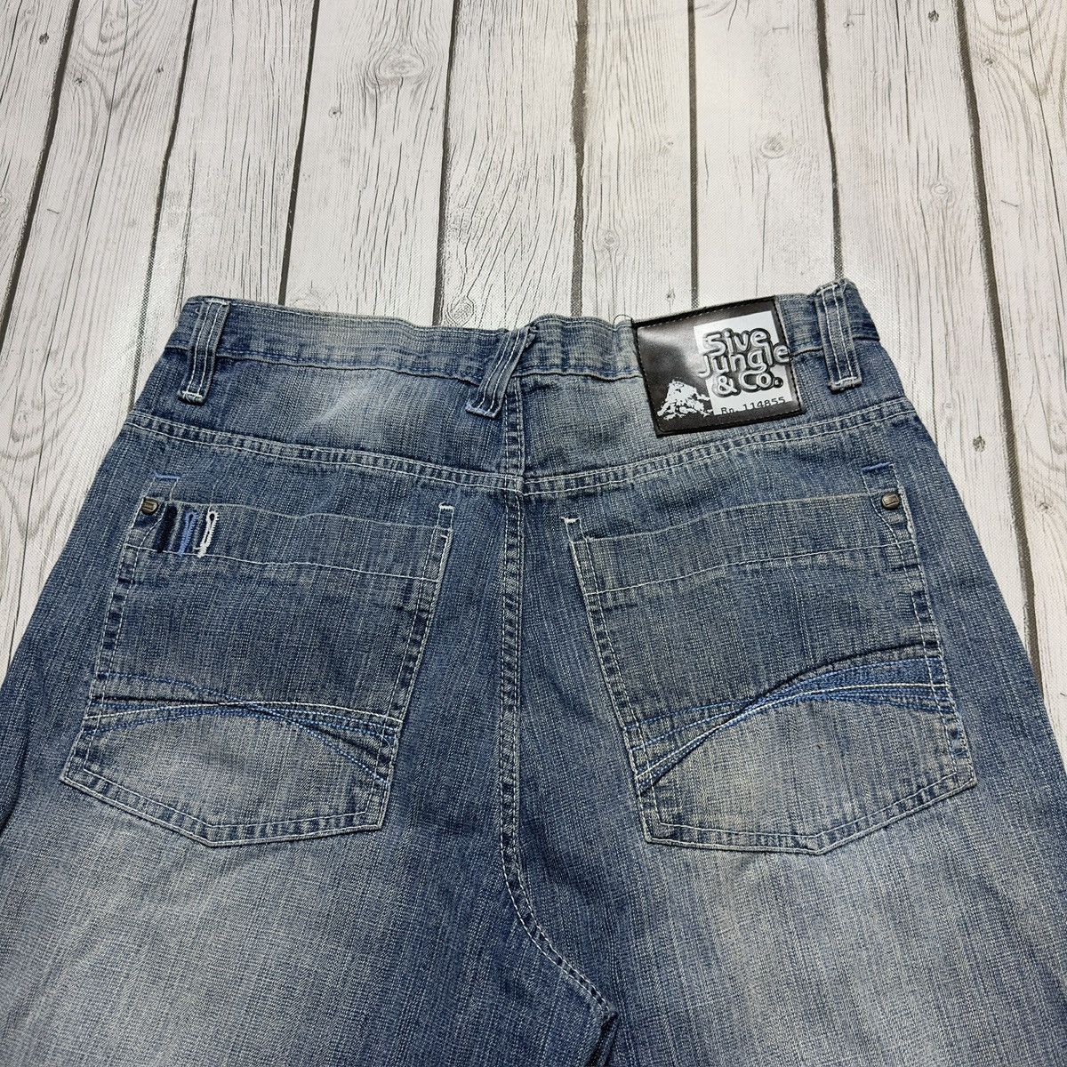 Vintage Vintage 5ive Jungle jean shorts Size US 34 / EU 50 - 4 Thumbnail