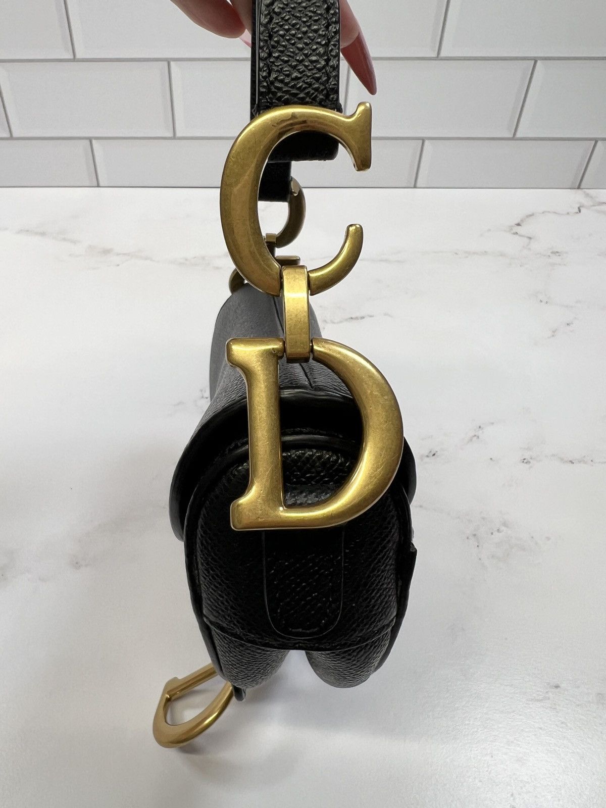 Dior CD Christian Dior Saddle Mini Shoulder Handle Bag Purse Size ONE SIZE - 5 Thumbnail