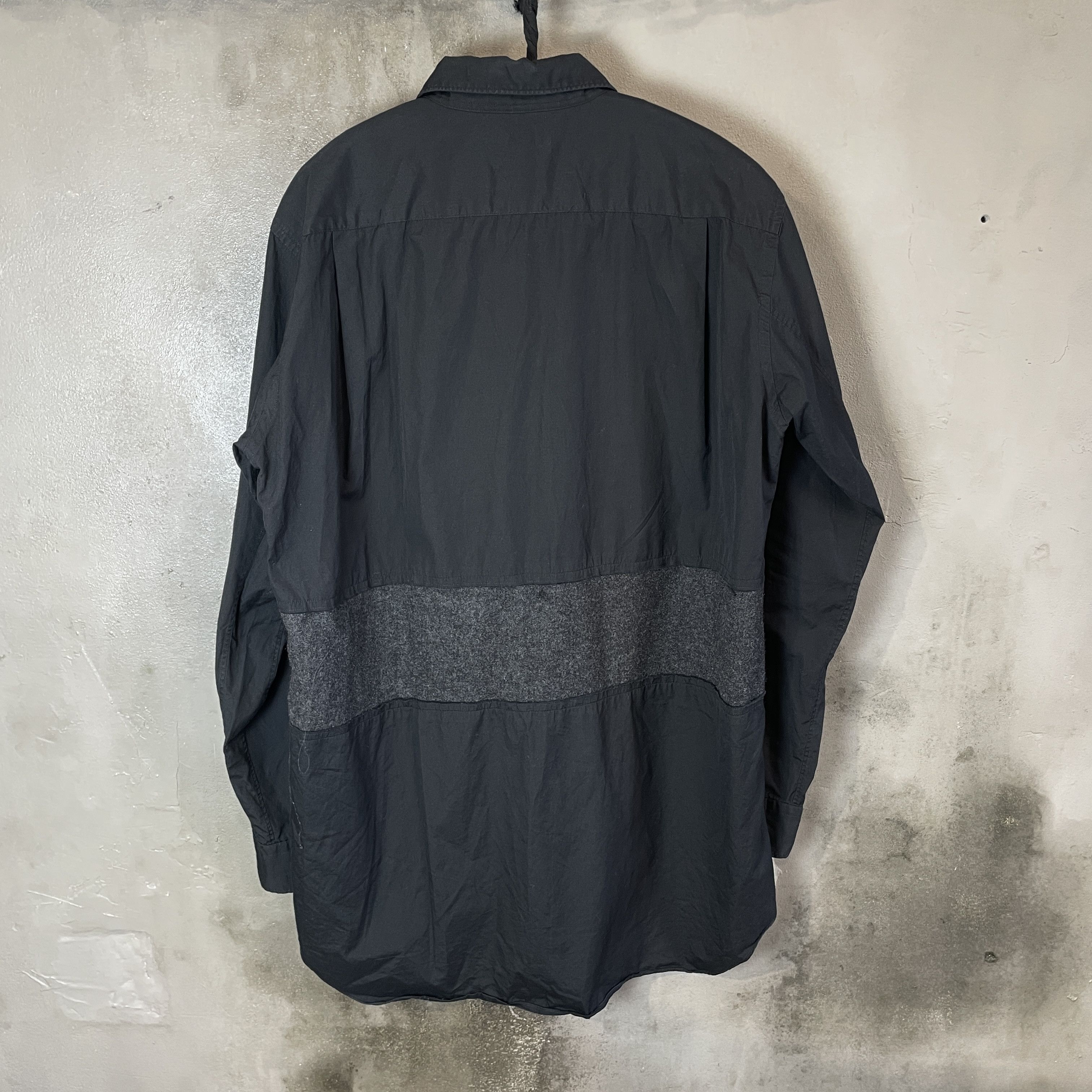 Comme des Garcons Homme Plus Comme des Garçons Homme Plus 2015 S/S Raw Edge Panel Shirt Size US M / EU 48-50 / 2 - 6 Thumbnail
