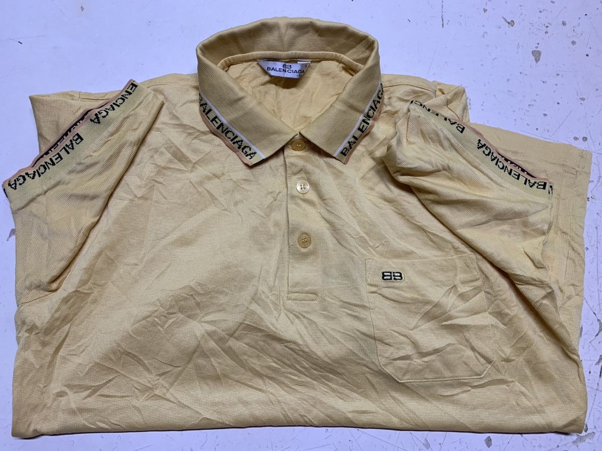 Balenciaga × Vintage B B BALENCIAGA POLO SHIRT VINTAGE Size US M / EU 48-50 / 2 - 4 Thumbnail