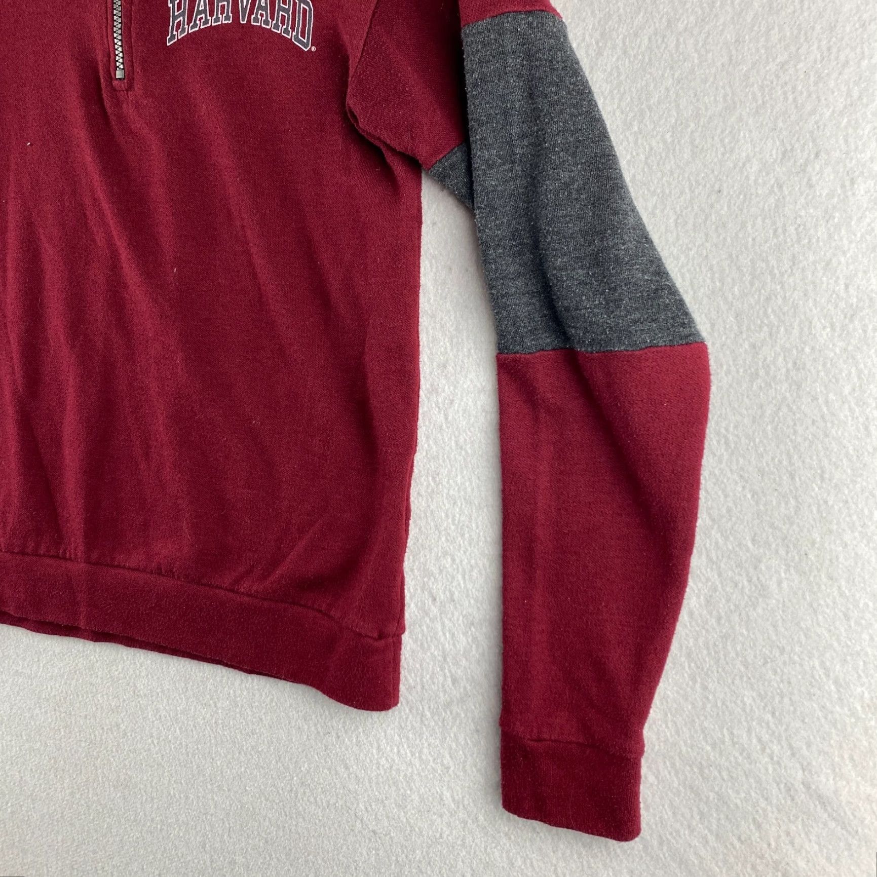 Vintage VINTAGE Harvard University Sweater Mens S Red 1/4 Zip USA Made High Neck Pullover Size US S / EU 44-46 / 1 - 5 Thumbnail