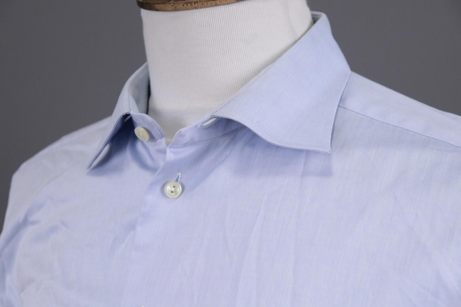Eton Eton Slim Fit Blue Button Down Shirt Size 44 / 17 1/2 Size US M / EU 48-50 / 2 - 8 Thumbnail
