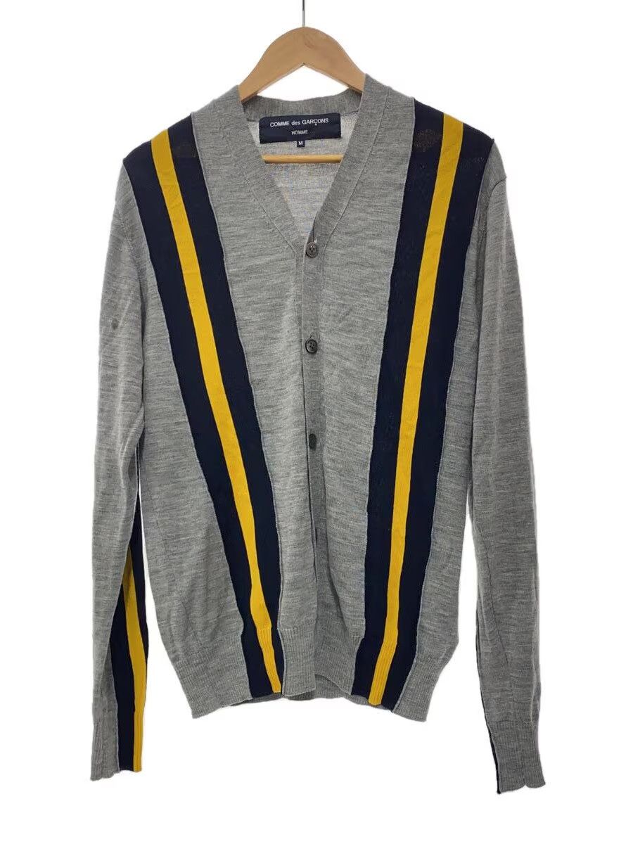 Comme des Garcons Homme Striped Wool Knit Sweater Size US M / EU 48-50 / 2 - 1 Thumbnail