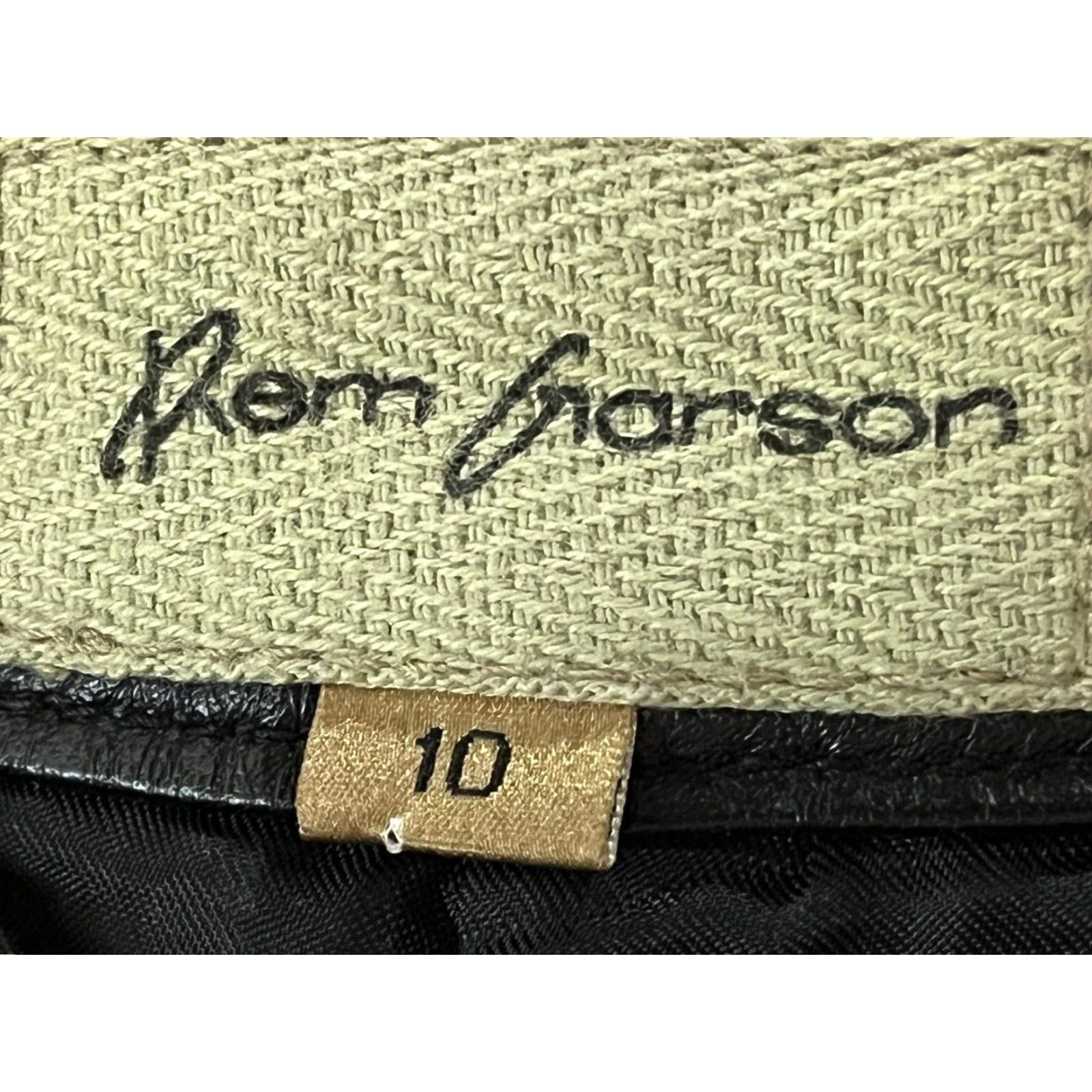 Vintage VINTAGE Rem Garson Leather Pants Women size US 10 Bootcut Black Lined 90s Rocker GUC Size 32" / US 10 / IT 46 - 6 Thumbnail
