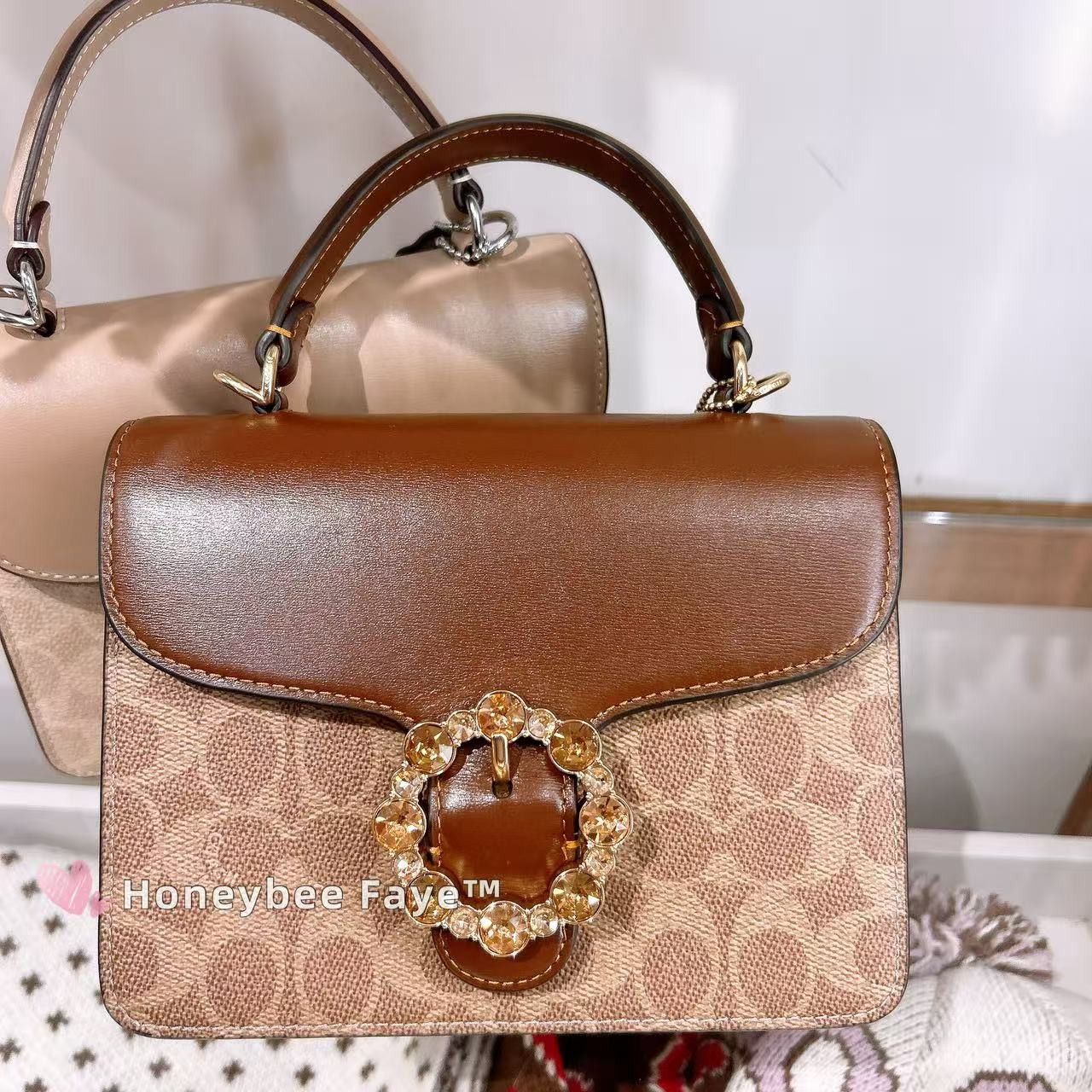 Coach Courtney Top Handle Bag In Signature Canvas CCE22 Size ONE SIZE - 2 Thumbnail